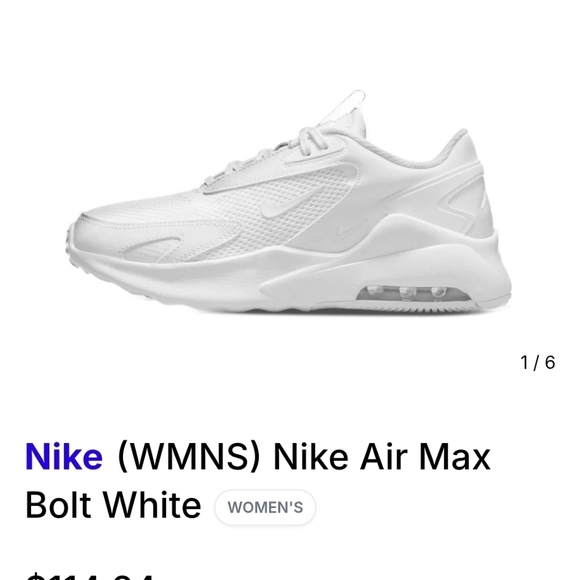 Nike Shoes - Nike Air Max Women's Athletic Shoes - White